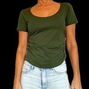 Green Cropped T-Shirt
